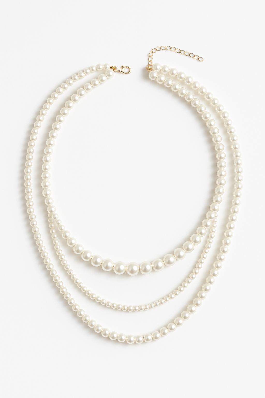 Elegant Multi-Layer Pearl Beaded Necklace – Classic & Timeless Statement Jewelry - Brillare Bijou