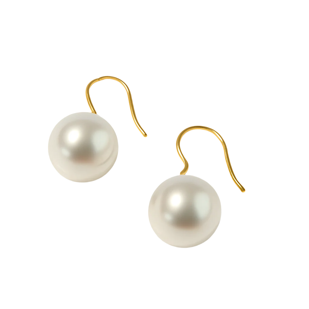 Modern Pearl Glow Earrings – 18K Gold-Plated Studs for Everyday Elegance - Brillare Bijou