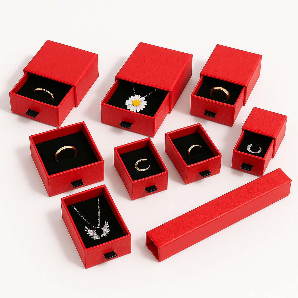 Luxury Drawer-Style Jewelry Gift Box – Elegant Packaging for Necklaces, Bracelets & More - Brillare Bijou