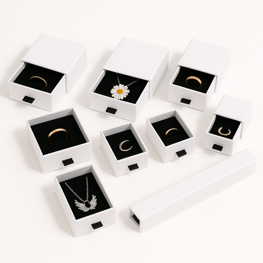 Luxury Drawer-Style Jewelry Gift Box – Elegant Packaging for Necklaces, Bracelets & More - Brillare Bijou