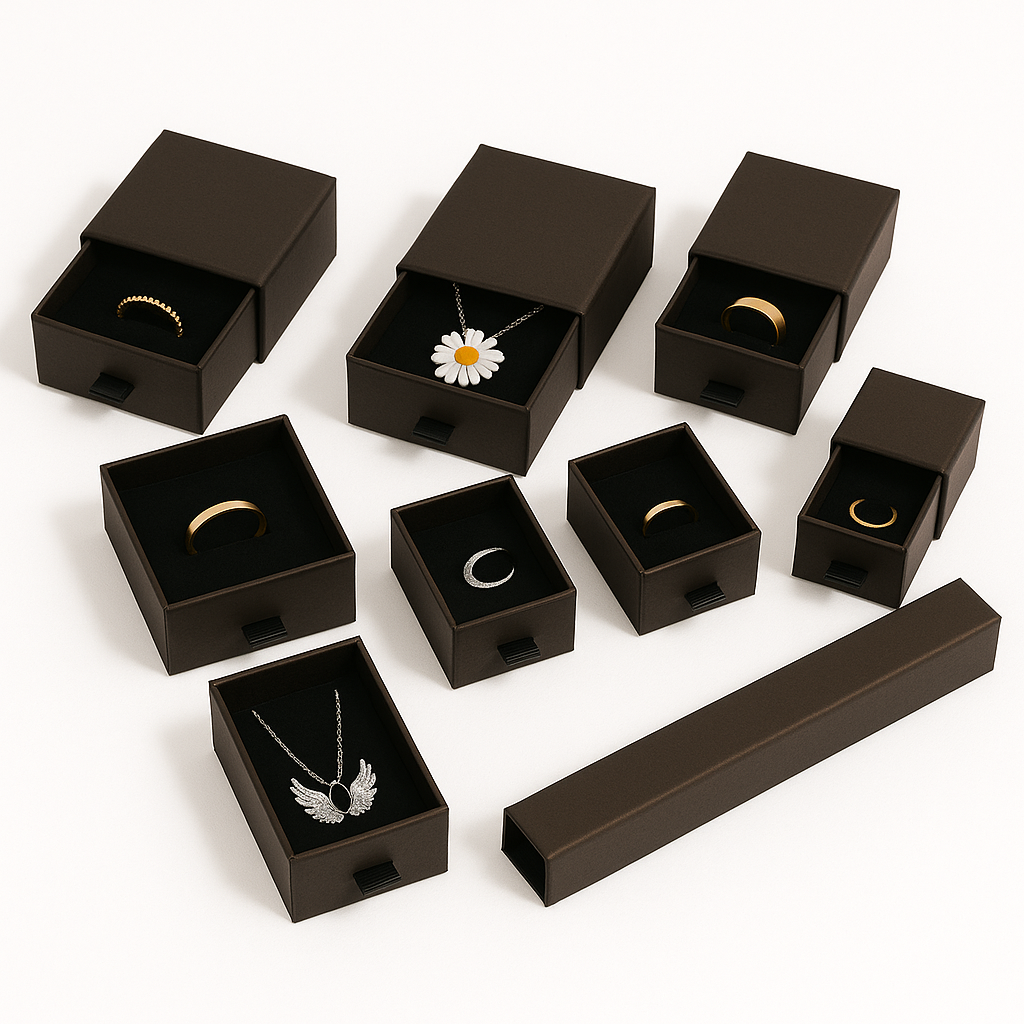Luxury Drawer-Style Jewelry Gift Box – Elegant Packaging for Necklaces, Bracelets & More - Brillare Bijou