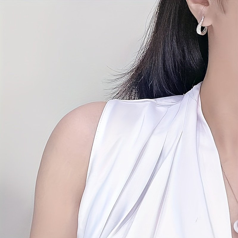 Elegant Pearl Drop Earrings with Diamond Accents – Timeless Sophistication in Sterling Silver - Brillare Bijou