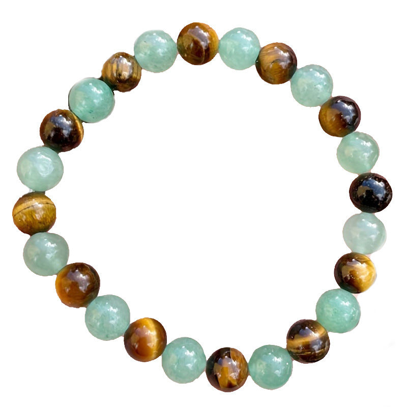 Focus & Strength Tiger Eye Beaded Bracelet – Natural Stone Energy for Men & Women - Brillare Bijou