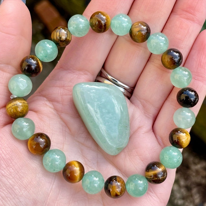 Focus & Strength Tiger Eye Beaded Bracelet – Natural Stone Energy for Men & Women - Brillare Bijou