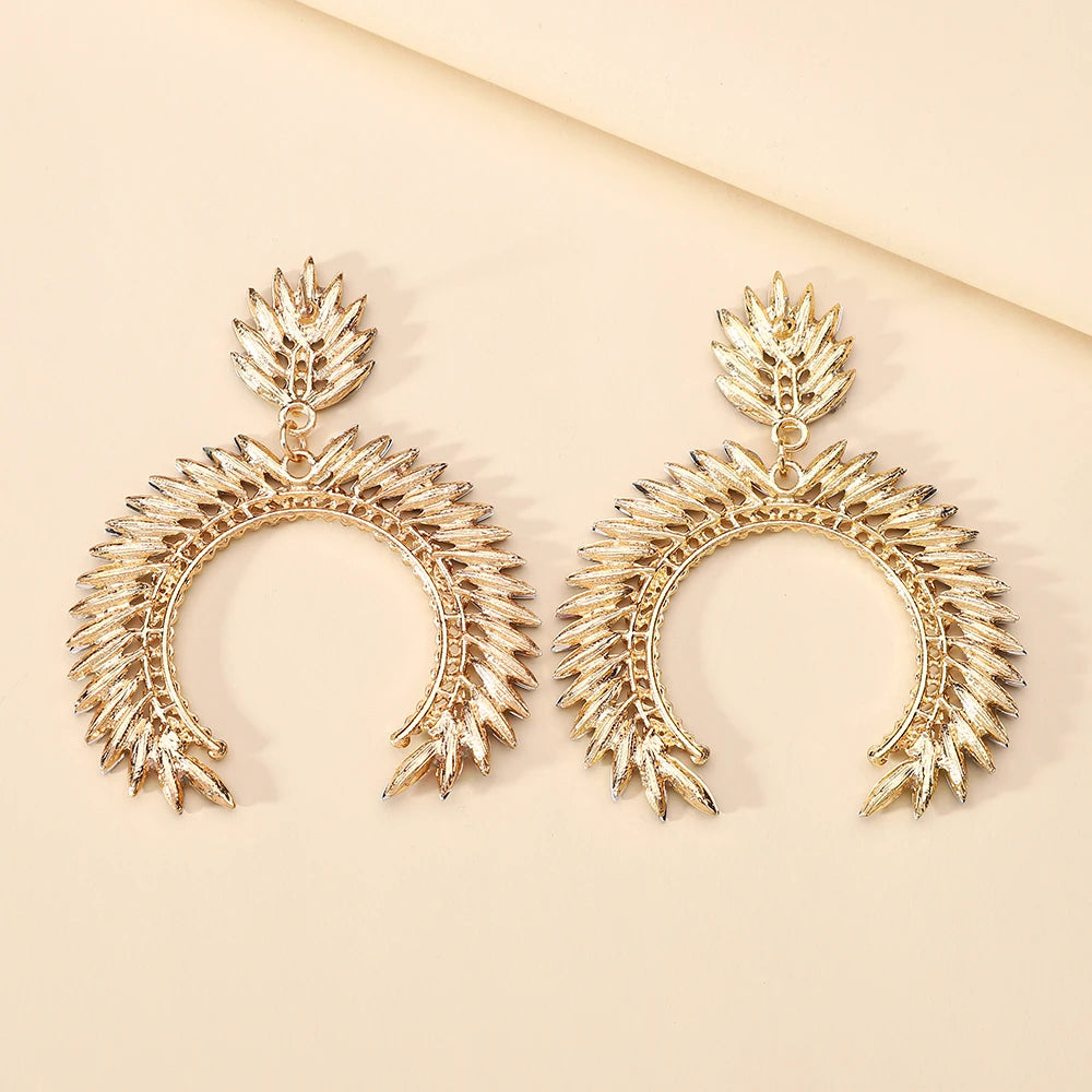 Glam Chain Tassel Drop Earrings – Gold Rhinestone Statement for Night Out or Gift - Brillare Bijou