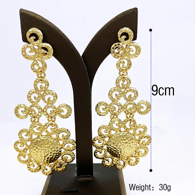 Radiance Cascade Two-Tone Drop Earrings - Brillare Bijou