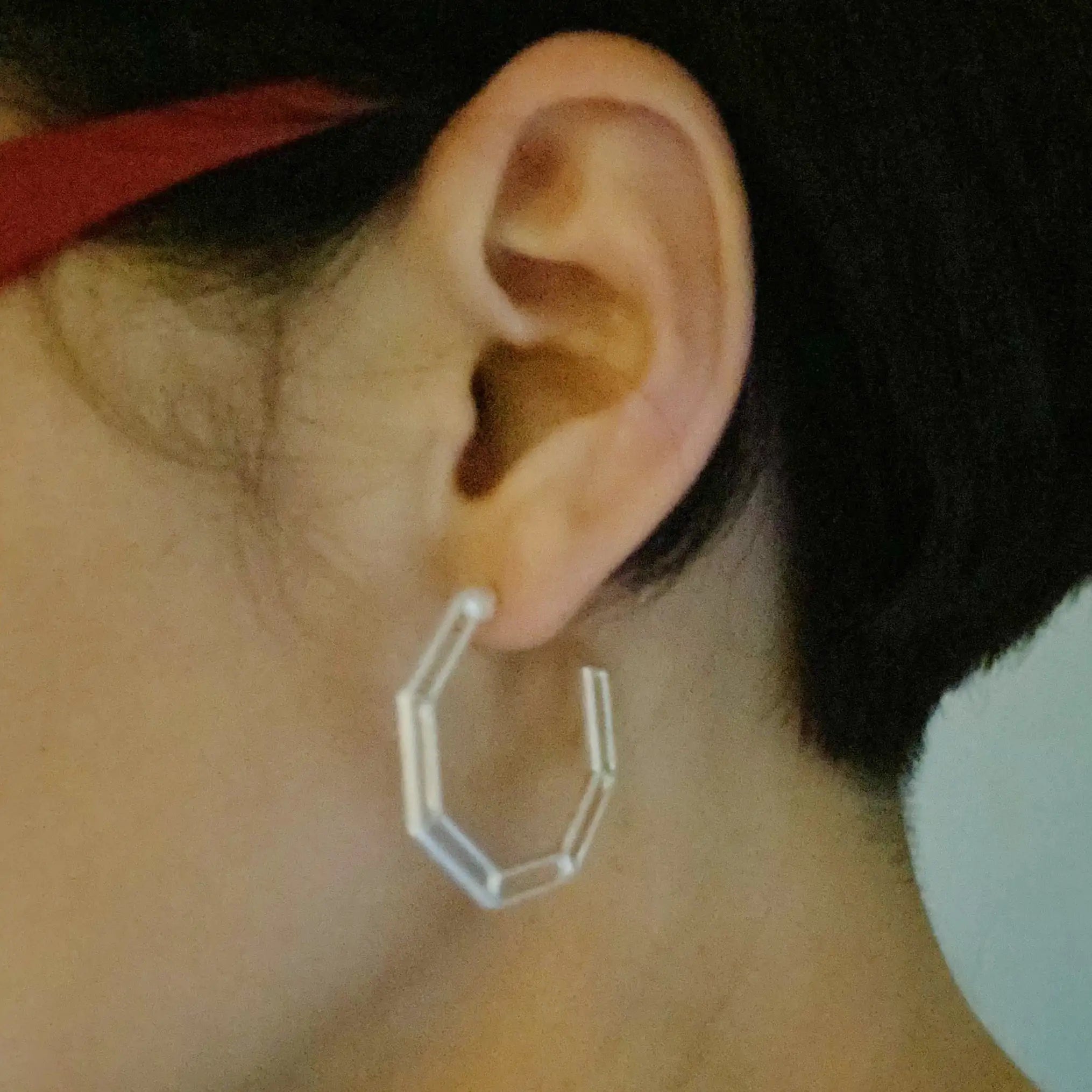 Dimensional Everyday Hoop Earrings – Modern Gold or Silver Hoops for Effortless Style - Brillare Bijou