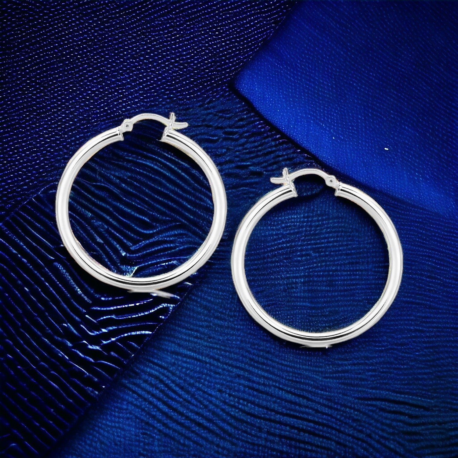 Enhance Your Wardrobe, Exude Sophistication, And Boost Your Confidence Effortlessly With These Rhodium Plated 925 Sterling Silver Motif Hoop Earrings. - Brillare Bijou