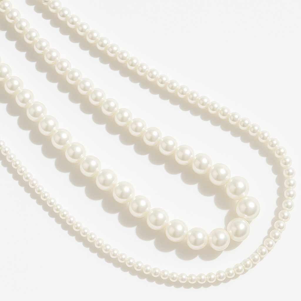 Elegant Multi-Layer Pearl Beaded Necklace – Classic & Timeless Statement Jewelry - Brillare Bijou