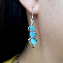 Golden Spiral Threader Earrings – Elegant Twist Drop Style for Modern Women - Brillare Bijou