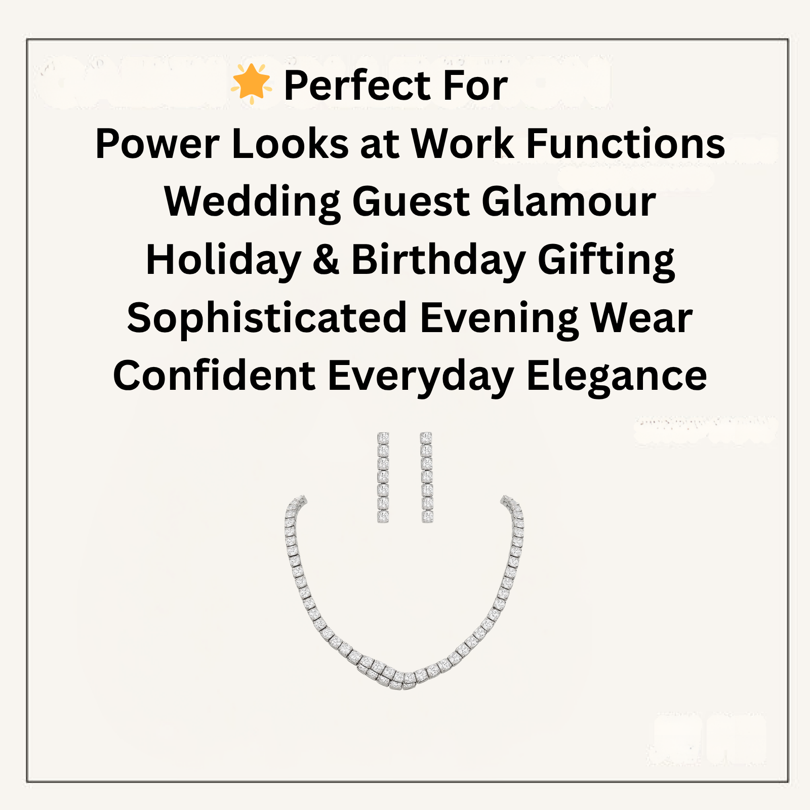 Gilded Luxe 4-Piece Set – Claw Chain Crystal Necklace, Earrings, Bracelet & Ring - Brillare Bijou