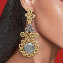 Radiance Cascade Two-Tone Drop Earrings - Brillare Bijou