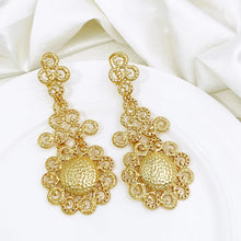 Radiance Cascade Two-Tone Drop Earrings - Brillare Bijou