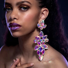 Exaggerated Dangle Earrings for Women Rhinestone Wedding Long Drop Big Crystal Earrings Luxury Brincos Accessories Nightclub - Brillare Bijou