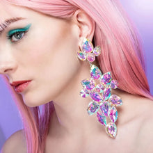 Exaggerated Dangle Earrings for Women Rhinestone Wedding Long Drop Big Crystal Earrings Luxury Brincos Accessories Nightclub - Brillare Bijou