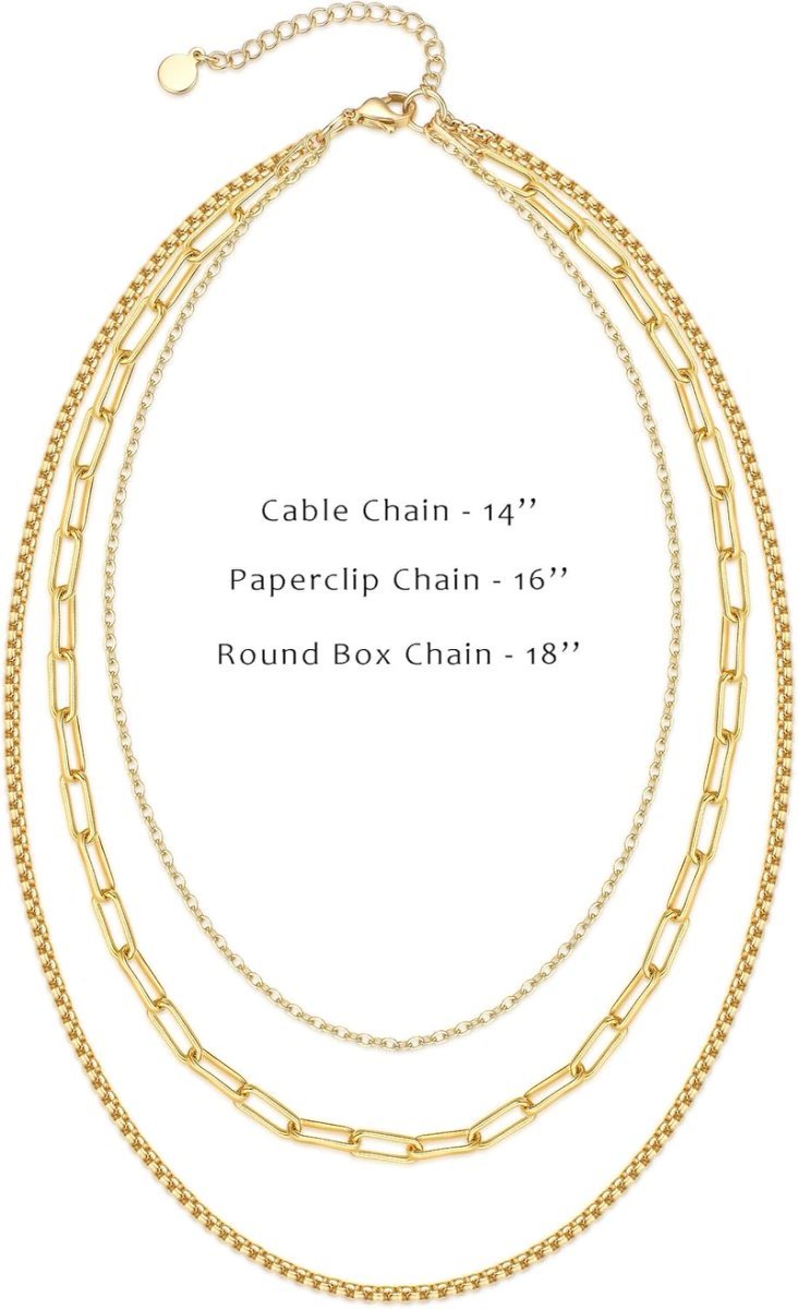 Sterling Silver-Plated Layered Necklace – Chic Minimalist Stacked Look - Brillare Bijou
